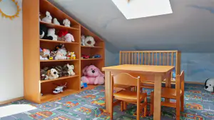 podkrovní apartmán - herna s hračkami pro malé děti