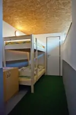 obytná přístavba - ložnice s patrovou postelí