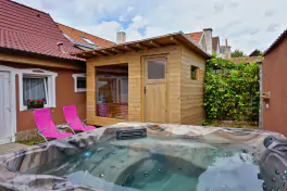 finská sauna pro 4 osoby na dvorku