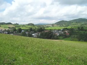 Pohled na vesničku Onšovice