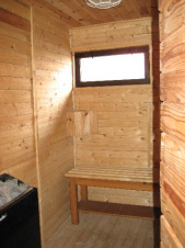 Sauna se nachází v suterénu