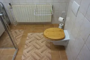 WC v koupelně v podkroví