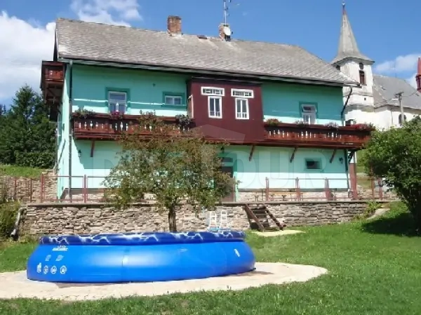 Chalupa Bartošovice v Orlických horách - k dispozici je bazén (průměr 4,6 m, hloubka 1,1 m, solární ohřev)