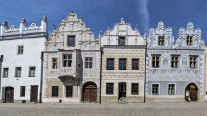 Slavonice - renesanční štítové domy na Horním náměstí