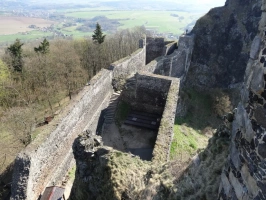 opevnění hradu Trosky