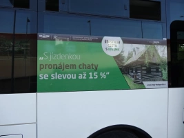 autobusy s bannerem DDS TOUR je možno potkat v celém Jihomoravském kraji