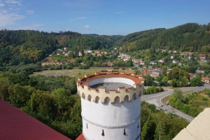 výhled z balkonu zámku Letovice 