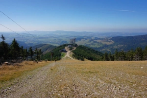 Stezka v oblacích Dolní Morava - pohled z hory Slamník