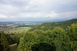 rozhledna Panorama (Kabátice) - výhled na Frýdek-Místek a přehradu Olešná
