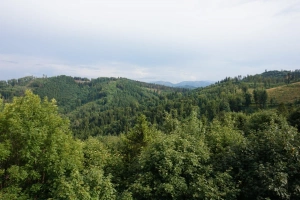 rozhledna Panorama (Kabátice) - výhled na Palkovické hůrky