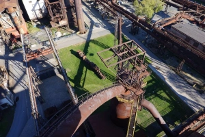 pohled z Bolt Tower do areálu Dolní oblasti Vítkovice