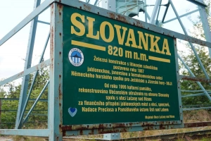 info tabule na rozhledně Slovanka