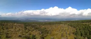 výhled z rozhledny Smrk