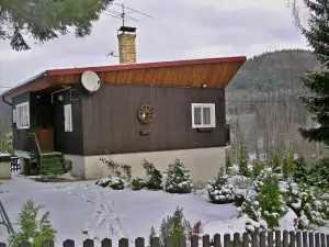 chata Krásná v zimě