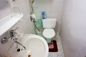 umyvadllo a WC v koupelně