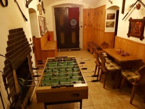 vstupní chodba se stolním fotbalem