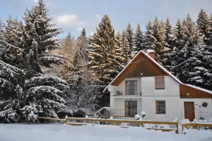 chata Doubice v zimě