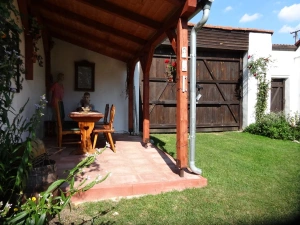 pergola s venkovním posezením