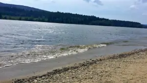 pláž u přehrady Lipno