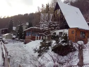 chata Rapotín v zimě