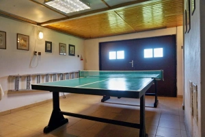 v garáži je umístěn také stolní tenis