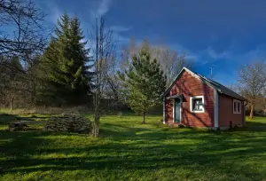 chata Senotín leží v malebné krajině přírodního parku Česká Kanada