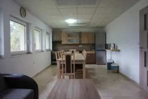obytná kuchyně v patře