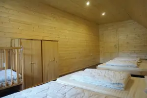 ložnice s 5 lůžky v podkroví