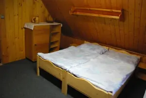 ložnice s 5 lůžky v podkroví