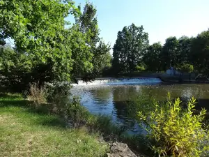 pro přírodní koupání je vhodný splav na řece Lužnici (cca. 800 m od chaty)