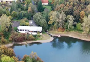 letecký pohled na chatu Těrlicko