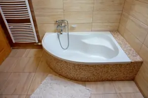 vana v koupelně v prvním patře