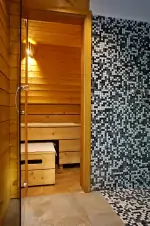 wellness zázemí - finská sauna