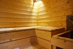wellness zázemí - finská sauna