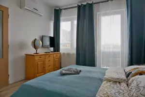 apartmán č.1 - třetí ložnice s dvojlůžkem, přistýlkou, TV a klimatizací