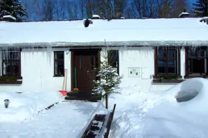 chata Stará Ves u Rýmařova v zimě