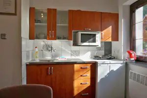apartmán č. 1 - kuchyňský kout v obývacím pokoji