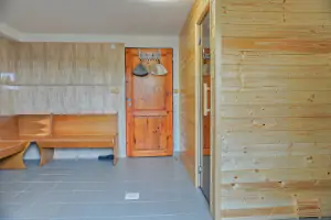 místnost s finskou saunou