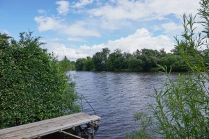 veřejně přístupné molo u řeky Berounky (100 m)