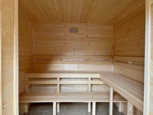 finská sauna na dřevo