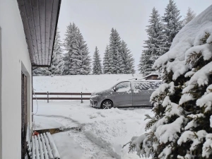 chalupa Přebuz v zimě