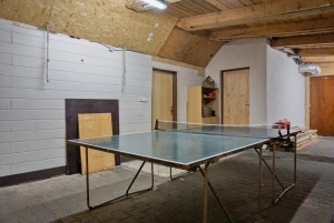 prostor bývalé garáže - stolní tenis