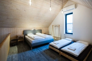apartmán č. 1 - podkrovní ložnice