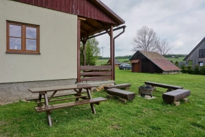venkovní posezení a ohniště