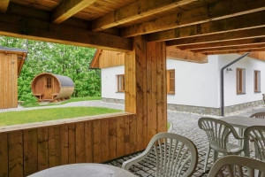 pergola s venkovním posezením