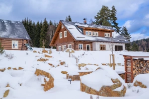 zima u chalupy Lenora - Houžná