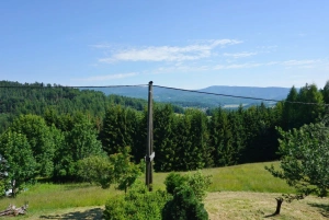 výhled z okna ložnice