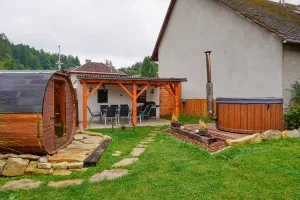 oplocená zahrada chalupy Petrovice