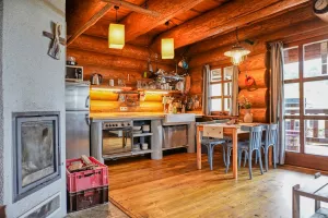 apartmán v přízemí - krb