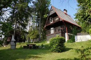 chata Vlastiboř leží v pěkné lokalitě na kraji chatové osady u lesa